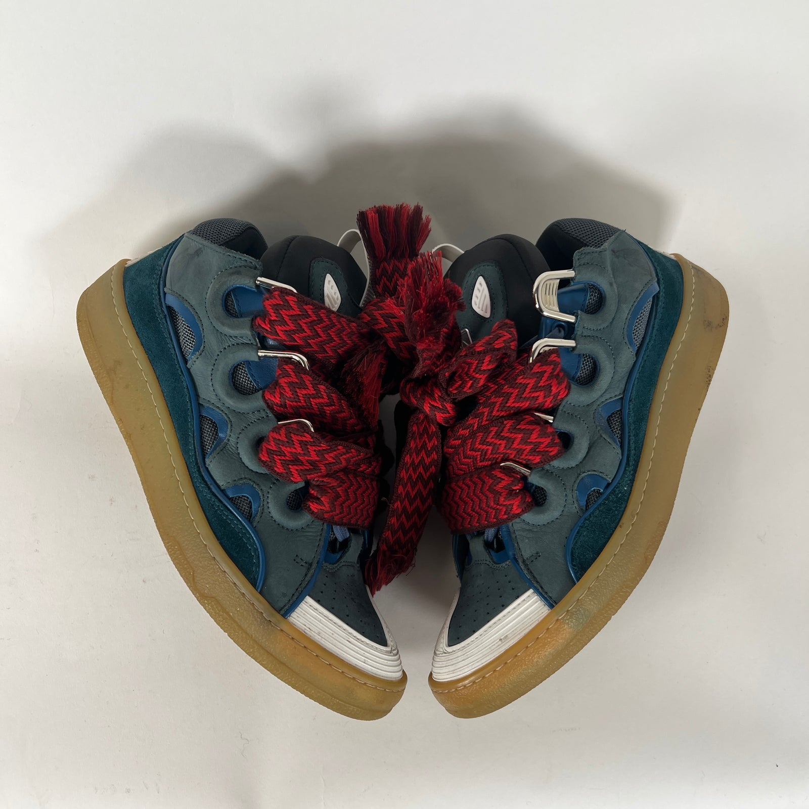 Lanvin Blue Curb Sneaker Size 42