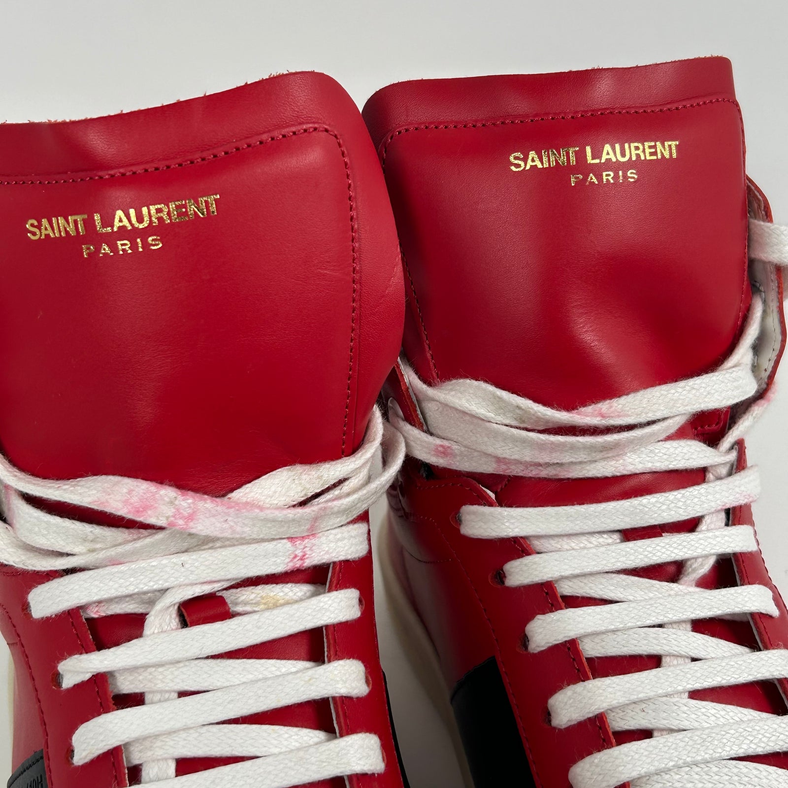 Saint Laurent SL/10H Court Inverse Bred High Tops Size 41