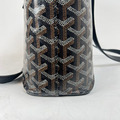 Goyard Black Goyardine Marie Galante MM Tote Bag
