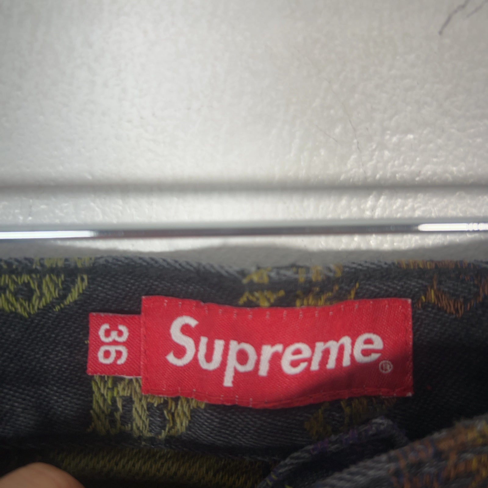 Supreme Gradient Old English Logo Denim Shorts