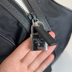 Prada Re-Nylon & Saffiano Leather Duffle Weekend Bag