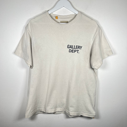 Gallery Dept Cream Logo T-shirt Size M