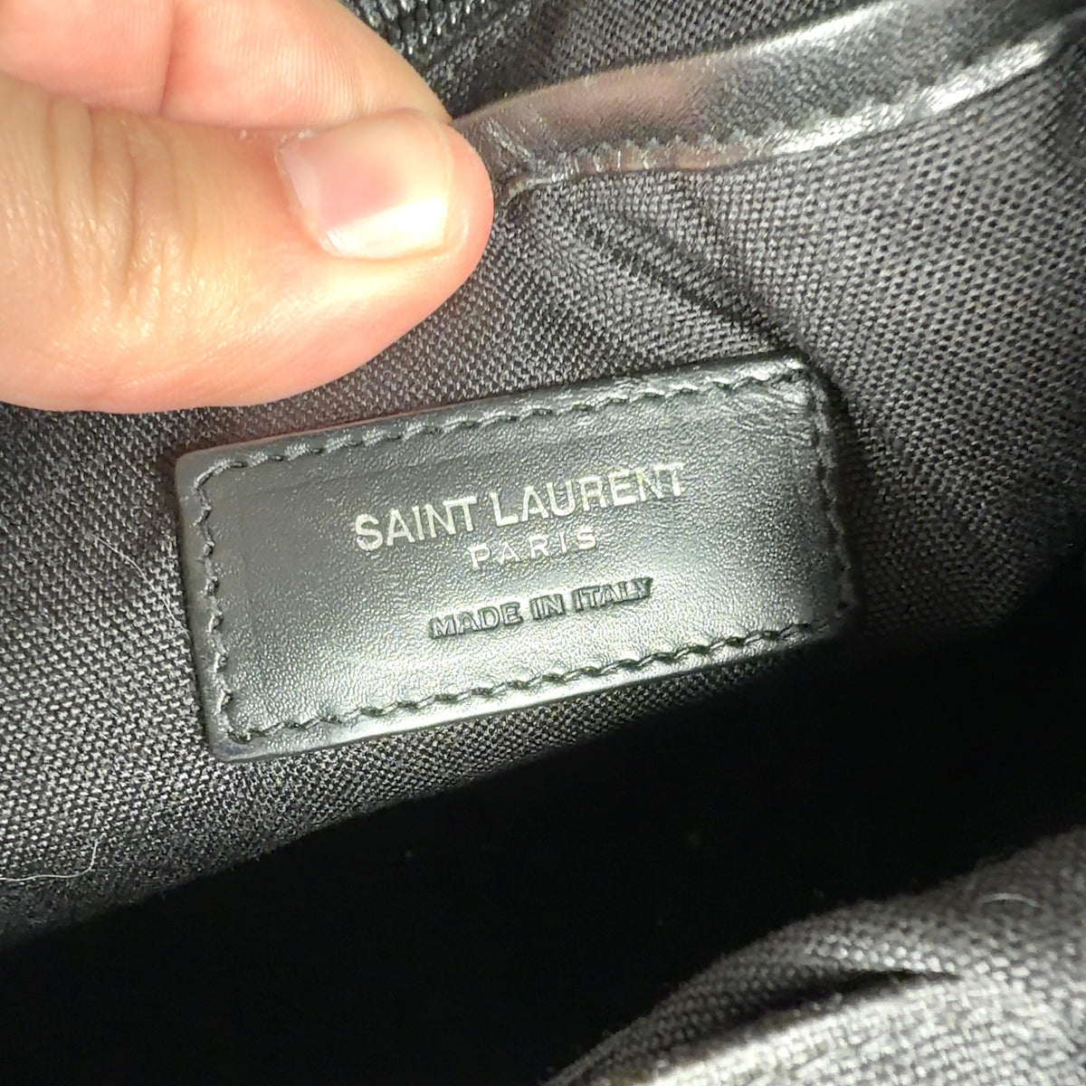 Saint Laurent Double Leather Strapped Backpack