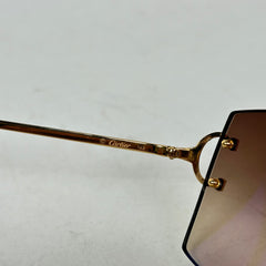Cartier Big C Decor Gold Wire Glasses
