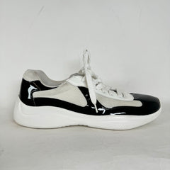 Prada White/Black America Cups Size 7.5