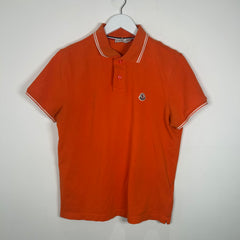 Moncler Orange Polo Shirt Size M