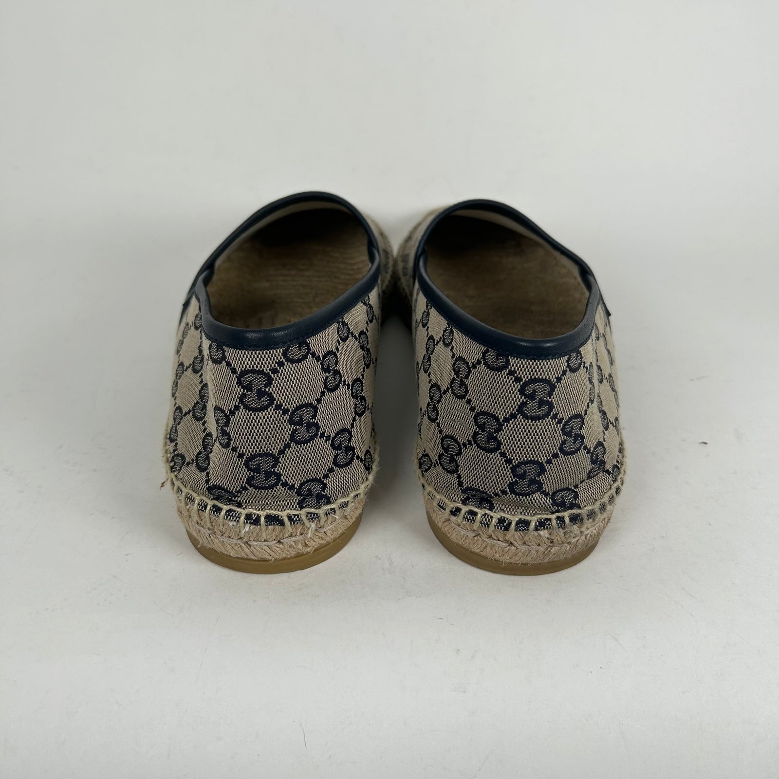 Gucci Navy Espadrilles Slip-on Sneaker Size 14