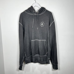 Helmut Lang Grey Logo Hoodie Size M