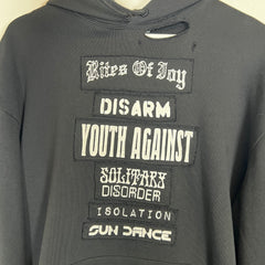 Raf Simons Black SS21 "Rites Of Joy' Hoodie Size S