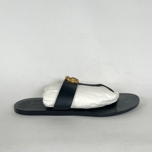 Gucci GG T-Strap Flats Size 40.5