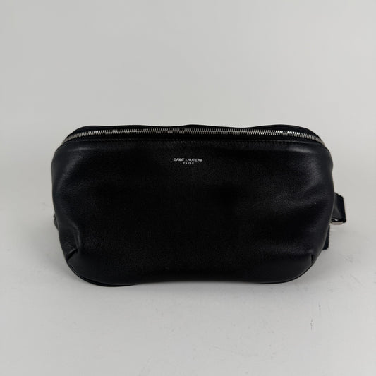 Saint Laurent Logo Detail Zipper Belt Bag Crossbody