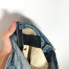 Martine Rose Light Wash Side Zip Jeans