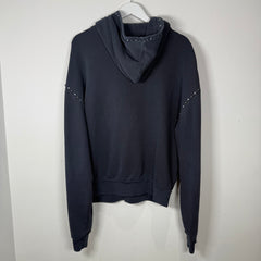 Bossi Navy Studded Logo Hoodie Size M