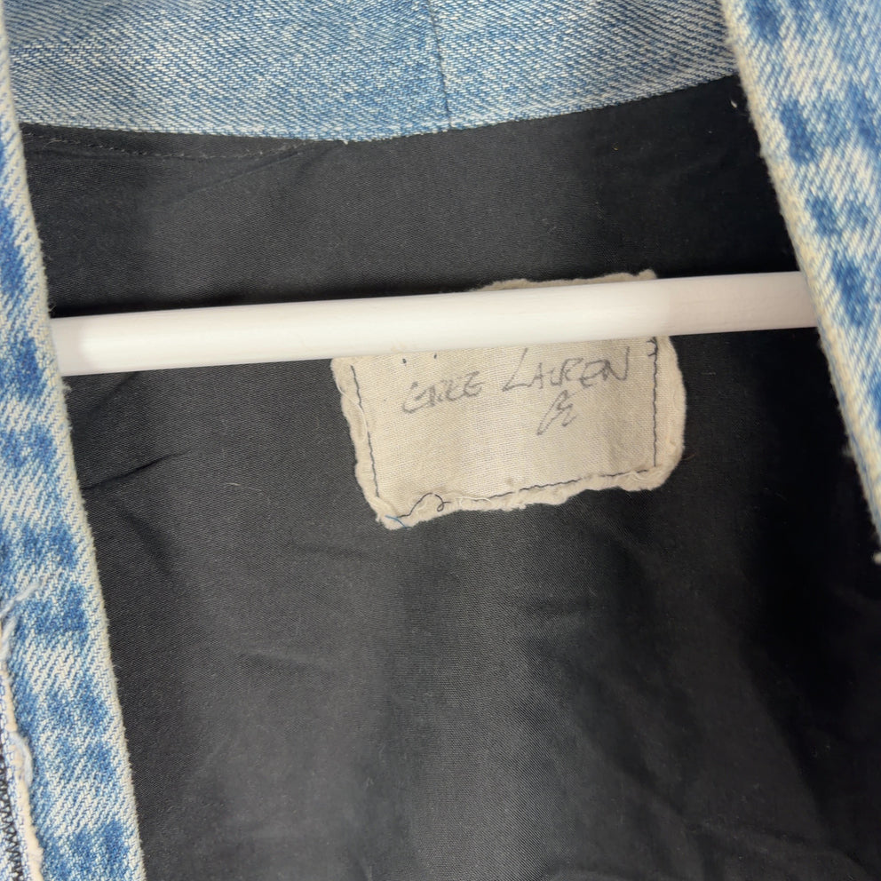 Greg Lauren Kimono Sherpa Patchwork Light Jacket