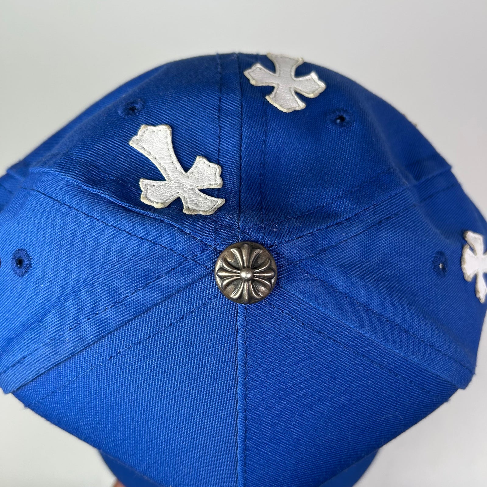 Chrome Hearts Blue Cross Patch CH Baseball Hat