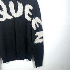 Alexander McQueen Graffiti Logo Knit Sweater