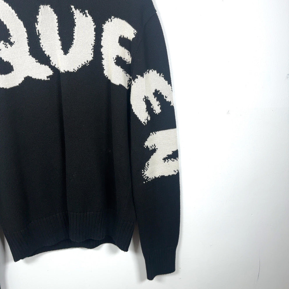 Alexander McQueen Graffiti Logo Knit Sweater