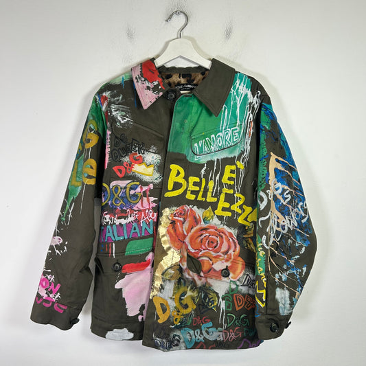 Dolce & Gabbana Graffiti Art Field Jacket