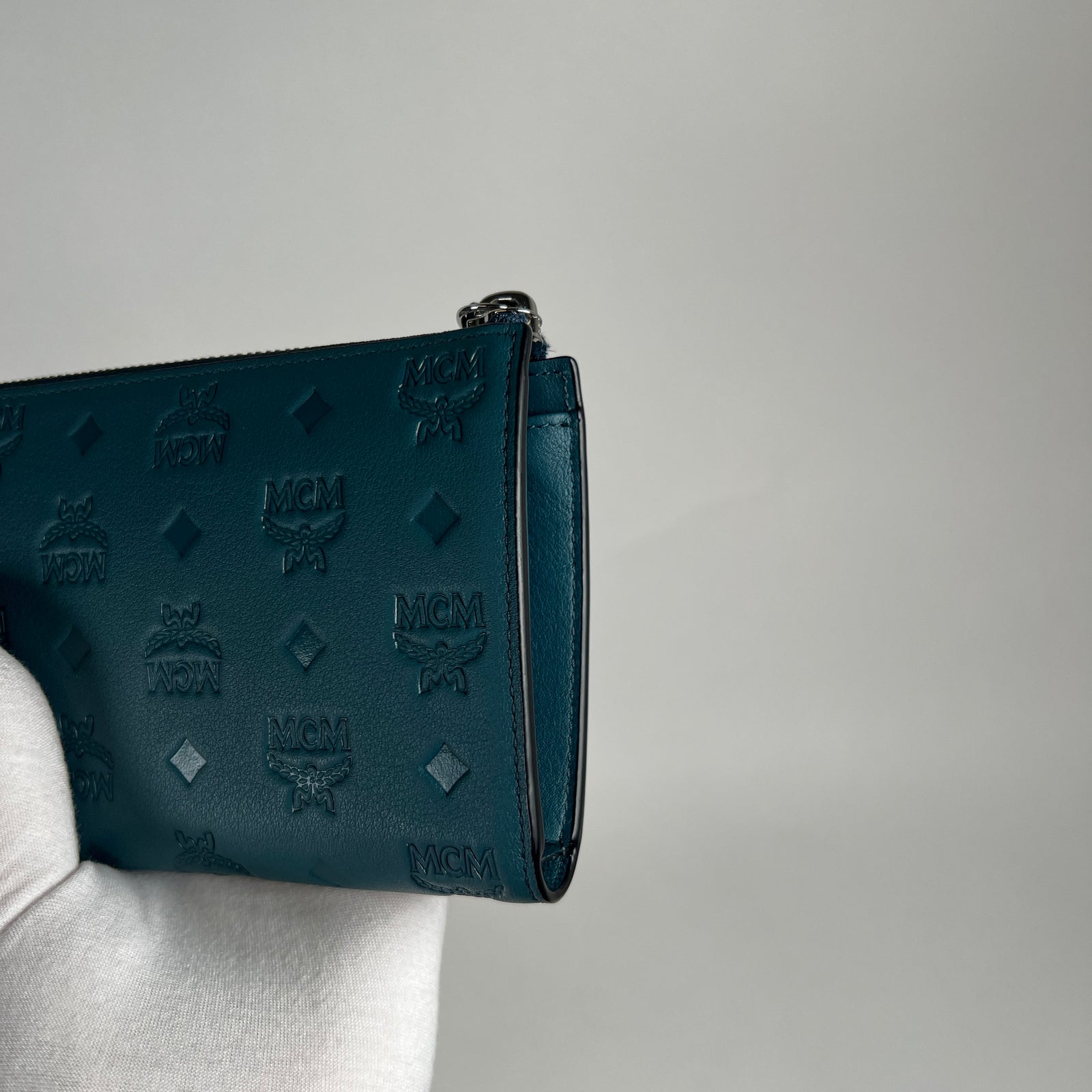 Mcm Long Wallet Deep Teal