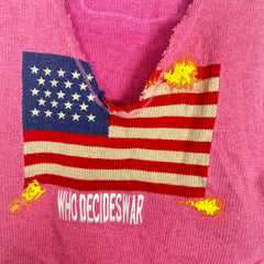 Who Decides War Pink Lardeur Sweater Vest Size L