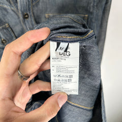 Dolce Gabbana Western Denim Shirt Size M