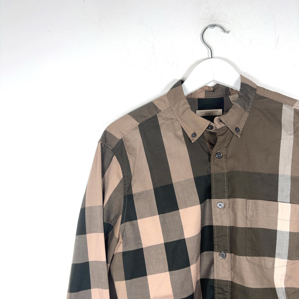Burberry Big Plaid Button-Up Shirt