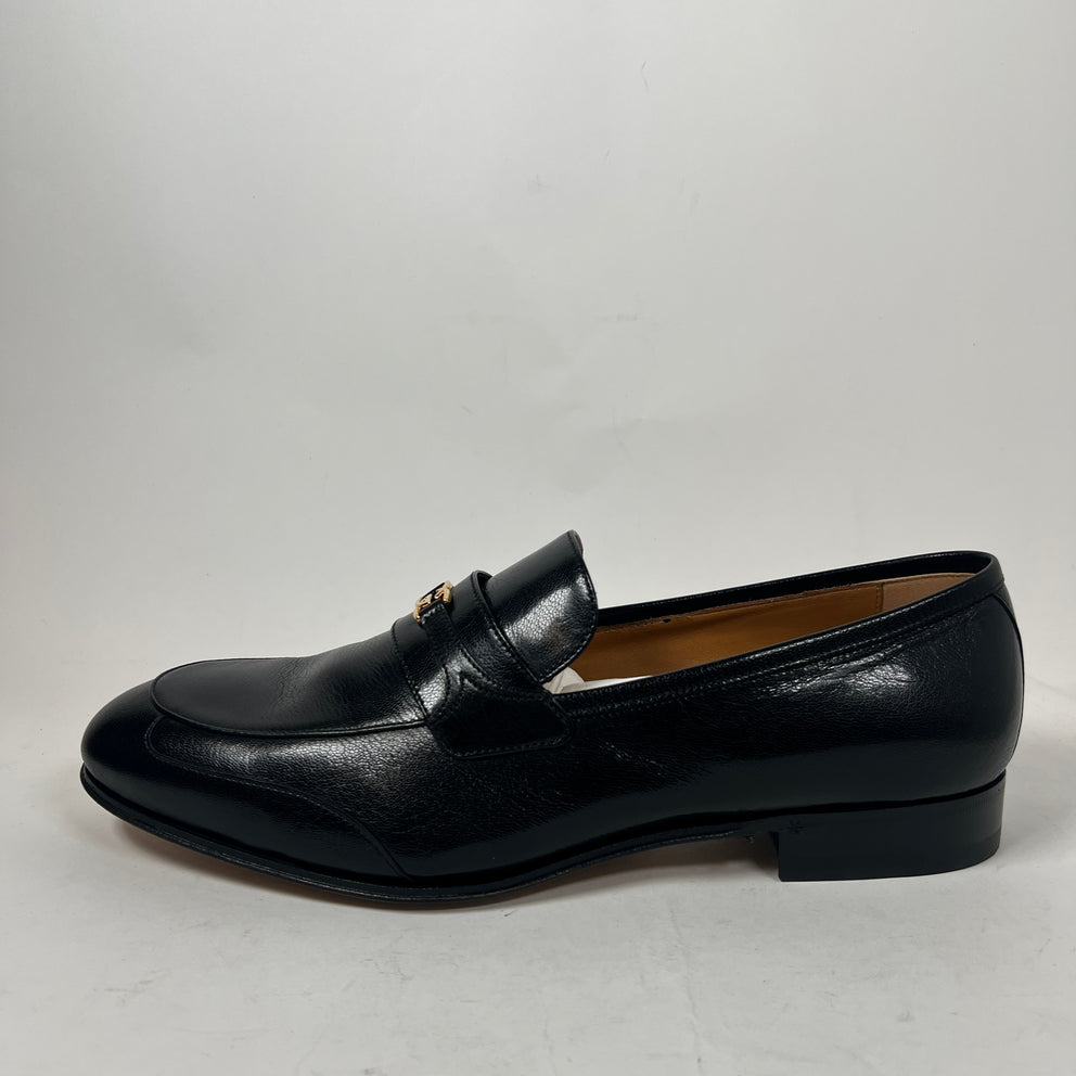Gucci Interlocking G Leather Loafers Size GG 9.5