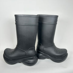Balenciaga x Croc Black Rubber Boots Size 36