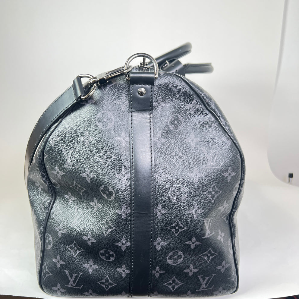Louis Vuitton Eclipse Monogram Keepall Bandouliere 55