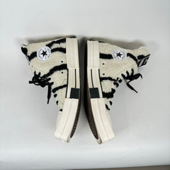 Rick Owens Converse Zebra TURBODRK Chuck 70 Sneakers Size 11