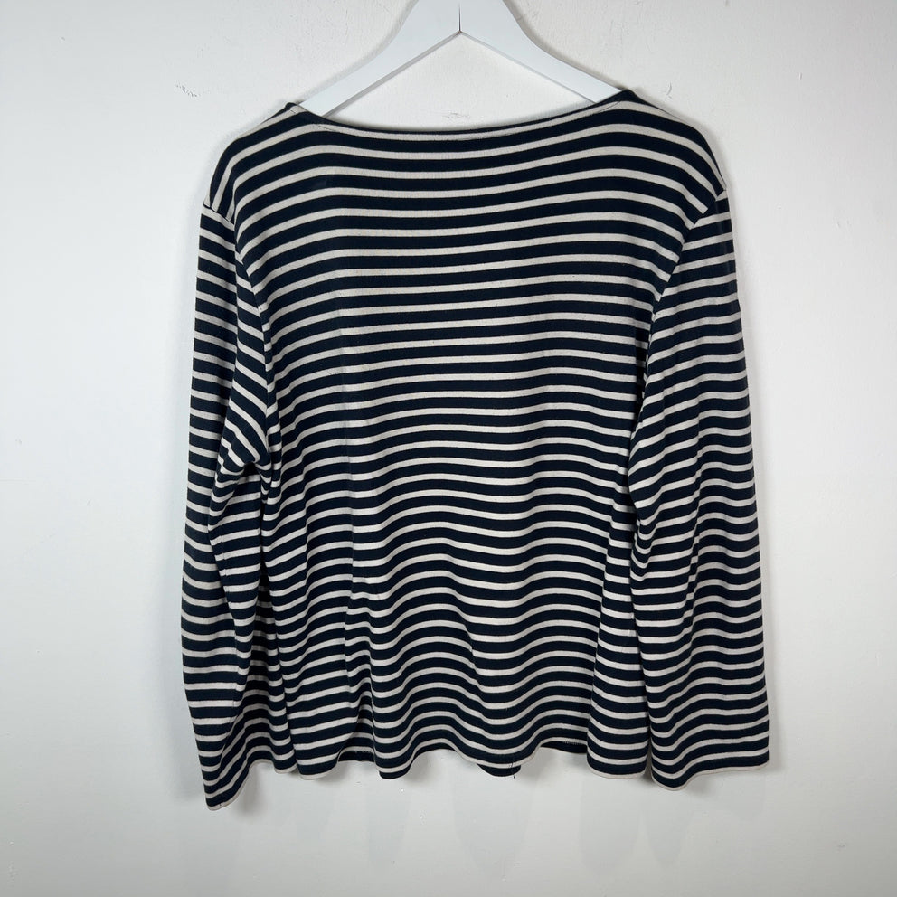Celine Striped Cotton Longsleeve