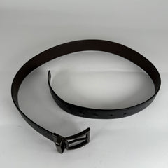Prada Black Saffiano Leather Belt Size 32