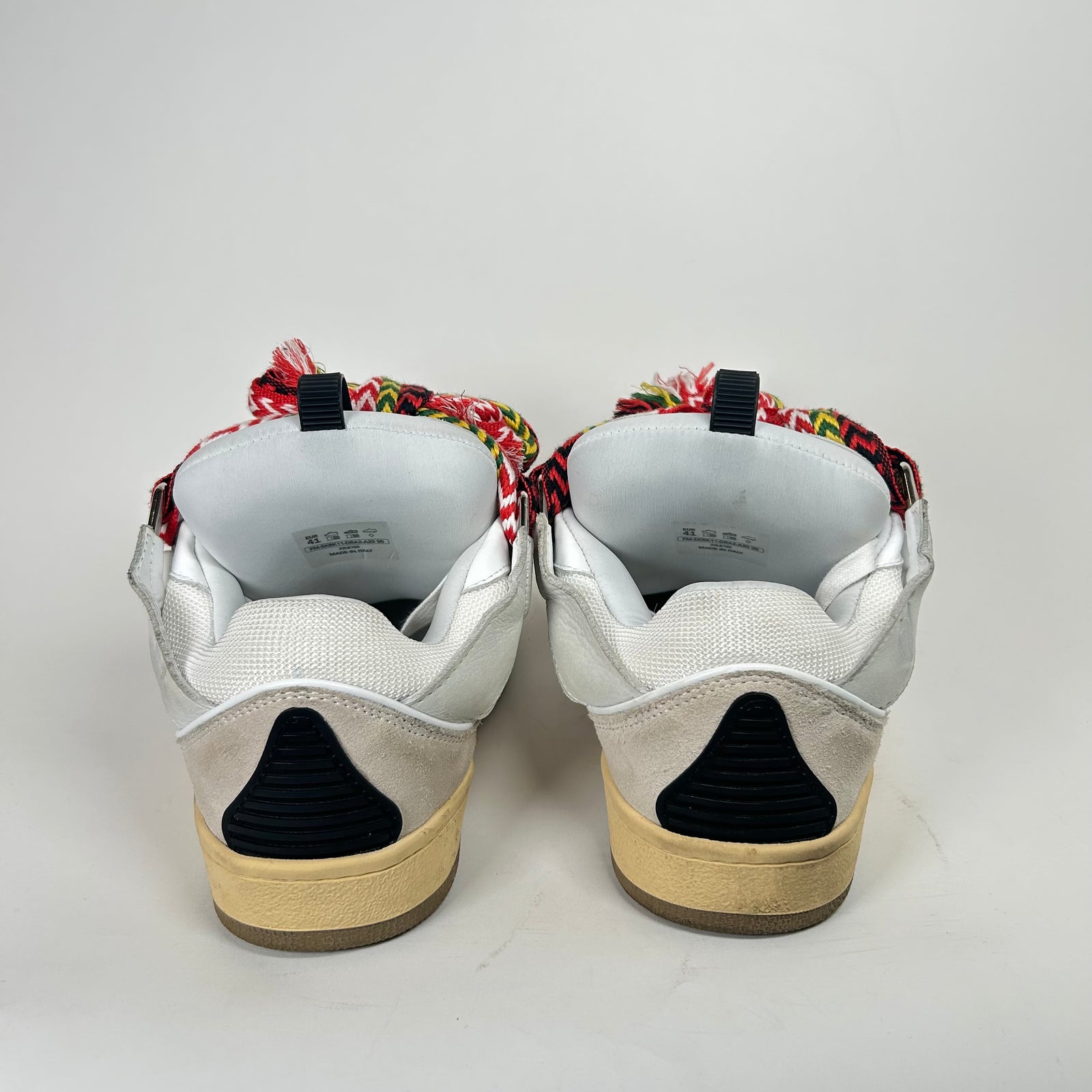Lanvin White Curb Sneakers Size 41