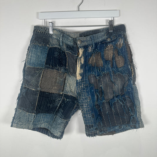 Kapital Boro Denim Shorts Size 34