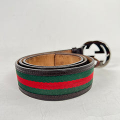 Gucci Web Interlocking G Belt
