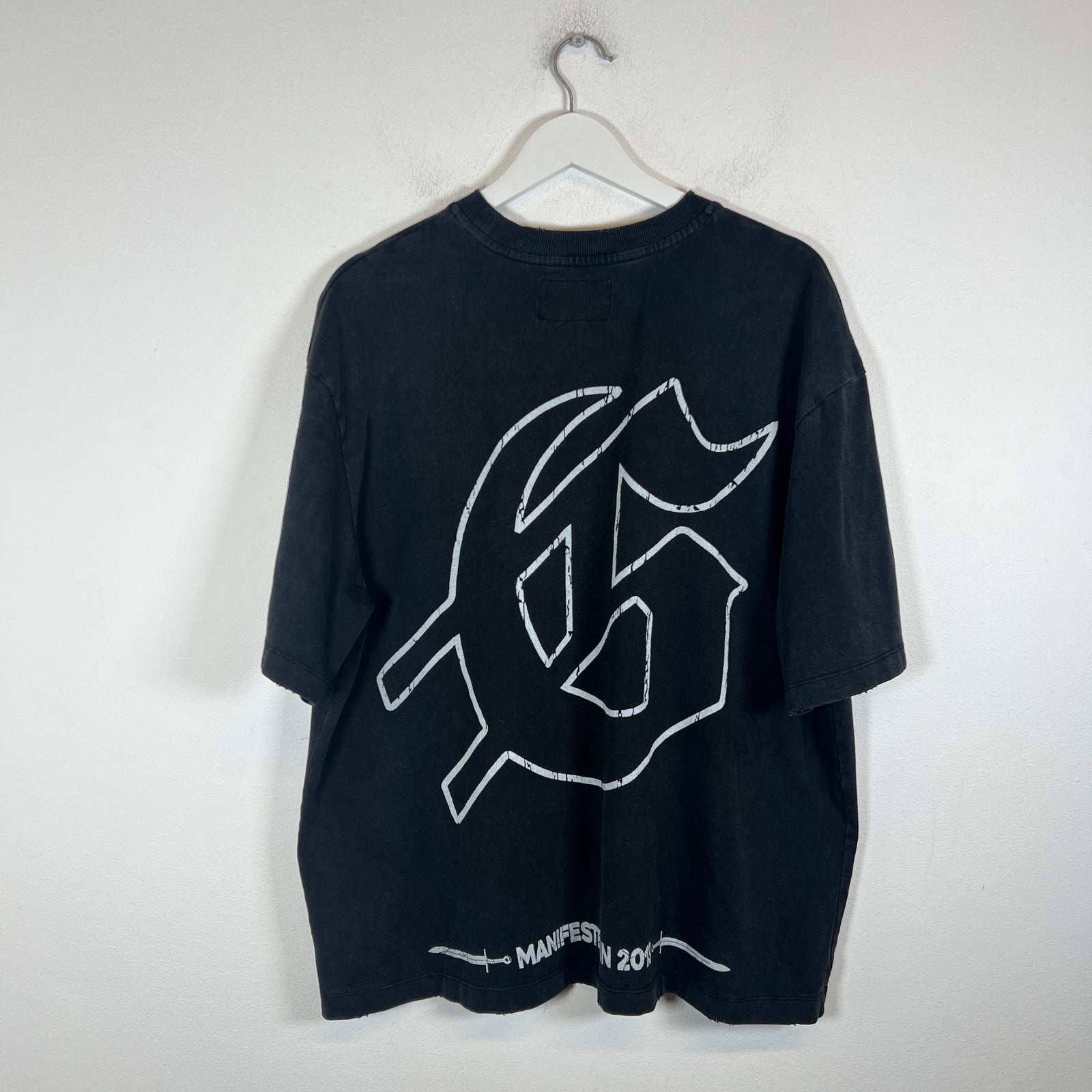 Godspeed Black Skeleton Motorcycle T-Shirt Size L