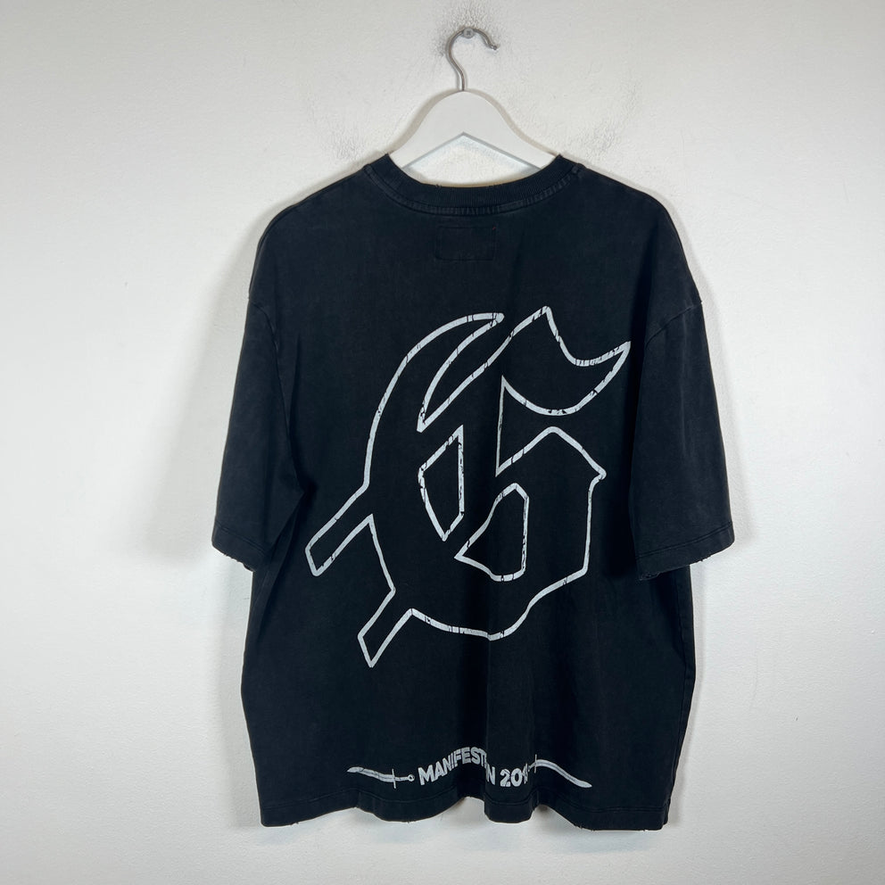 Godspeed Black Skeleton Motorcycle T-Shirt Size L