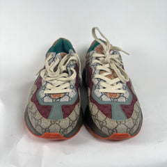 Gucci Burgundy GG Rhyton Sneaker Size 10