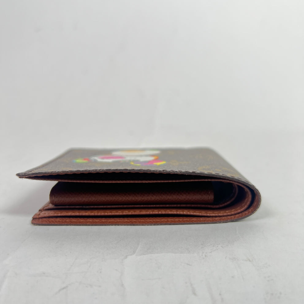 Louis Vuitton x Takashi Murakami 2004 Monogram Panda Marco Wallet