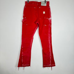 Gallery Dept Red Carpenter Flare Pants Size 29