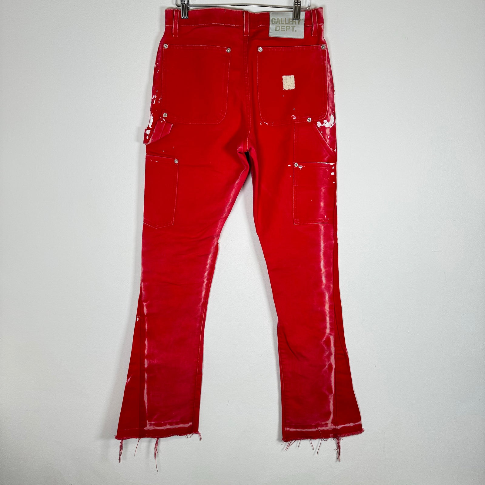 Gallery Dept Red Carpenter Flare Pants Size 29