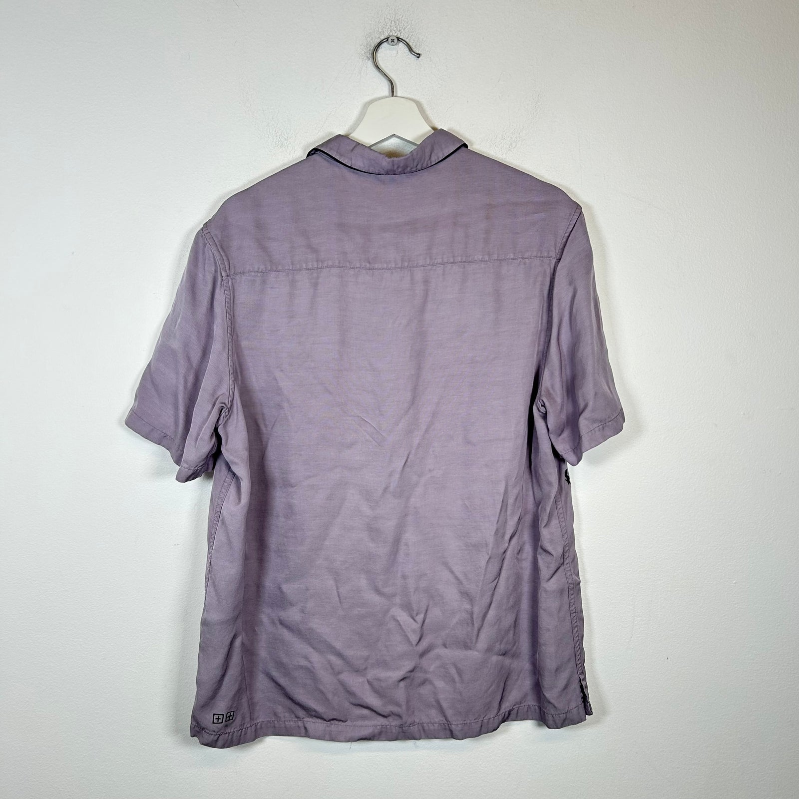 Ksubi Purple Viscose Resort Shirt Size M