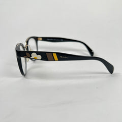 Prada Black Frame Floral Glasses