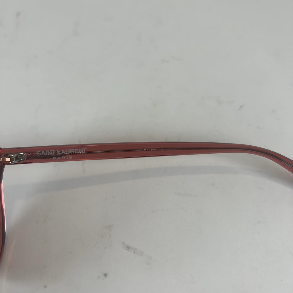 Saint Laurent Acetate Logo Sunglasses