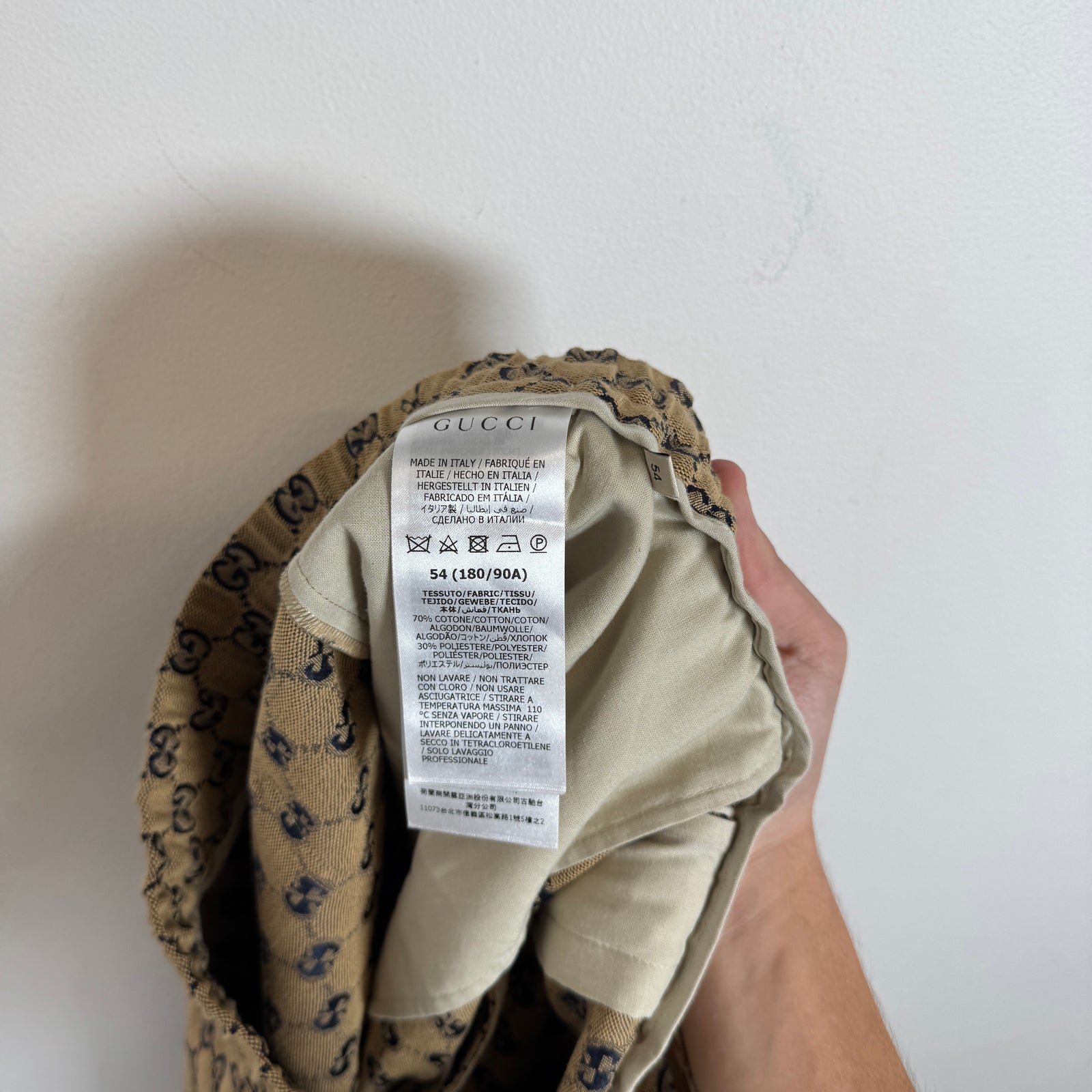 Gucci Beige GG Monogram Canvas Short Size 54