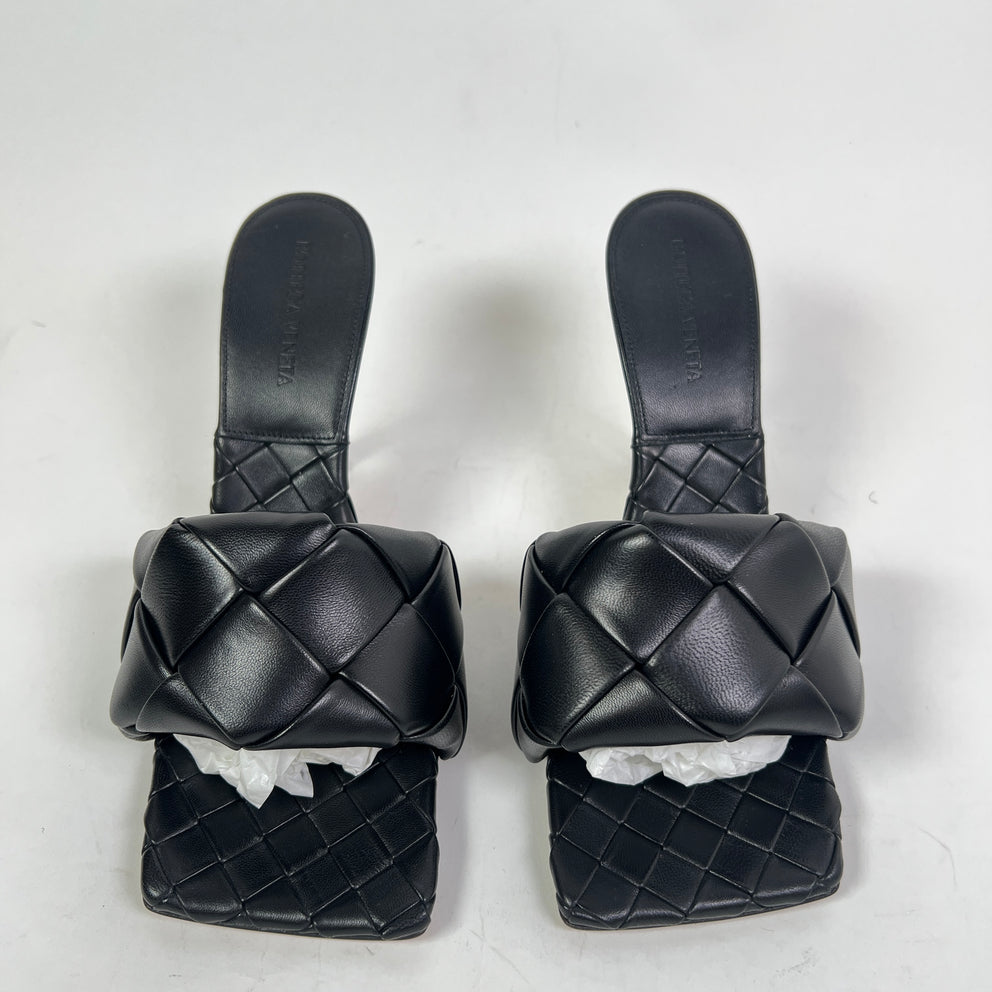 Bottega Veneta Lido Intrecciato Leather Mules
