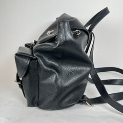 Vivienne Westwood Black Orb Leather Backpack