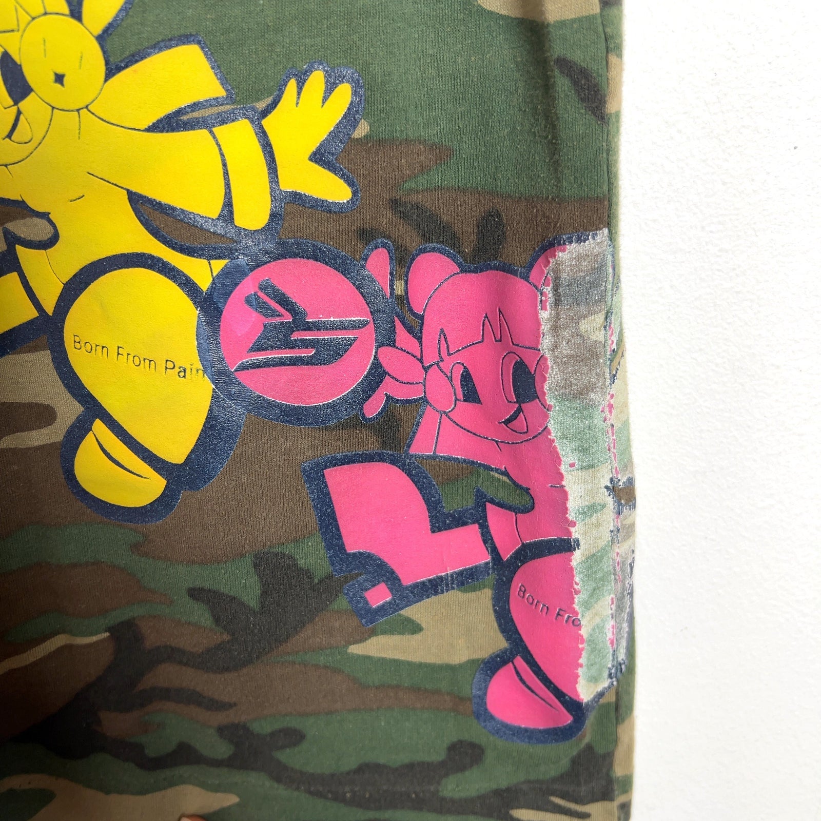 Sicko Camo 'Born From Pain' Osama Logo T-Shirt