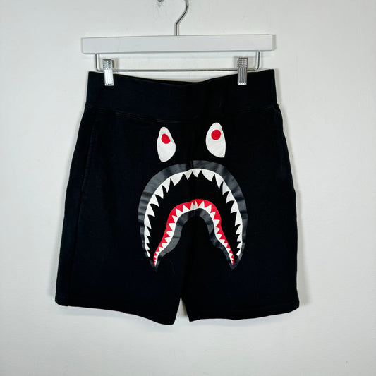 Bape Black Shark Shorts Size S