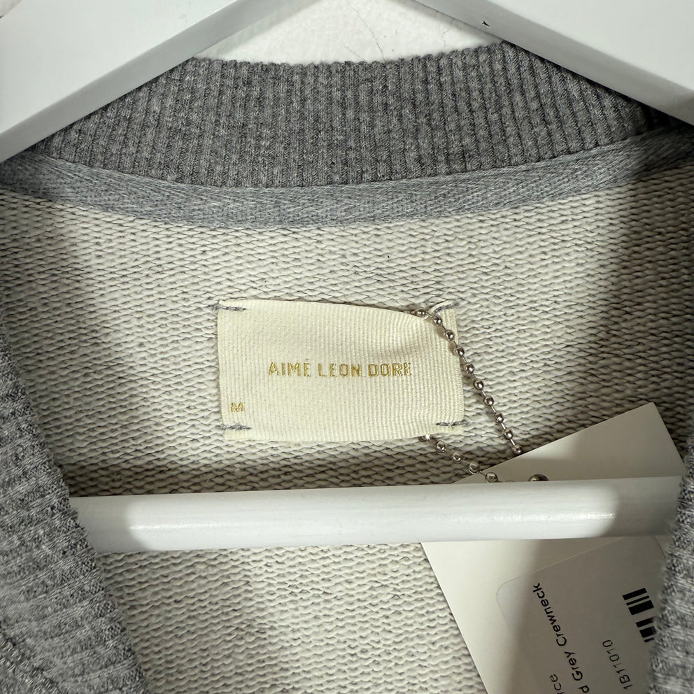 Aime Leon Dore Embroidered Grey Crewneck Size M